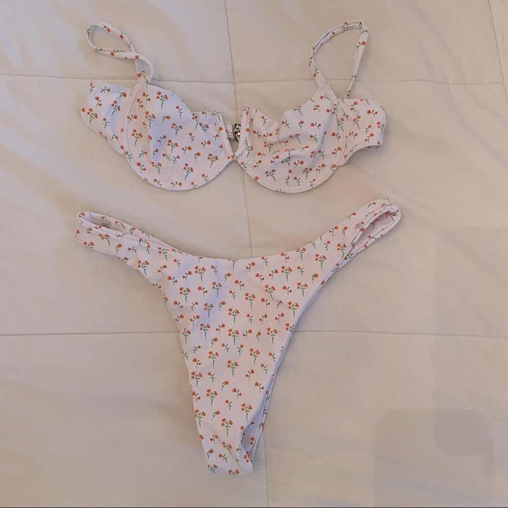 UNDERWIRE FLORAL BIKINI SET